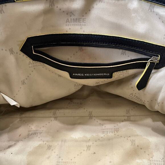 Aimee Kestenberg black and yellow tote purse - Picture 8 of 11